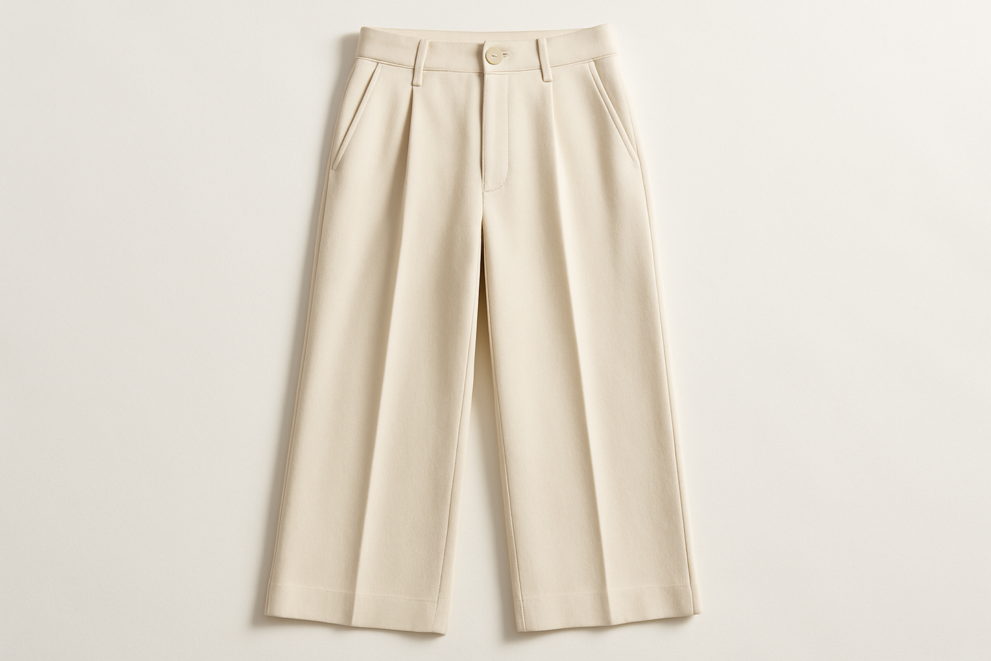 High-Waisted Wide-Leg Trousers
