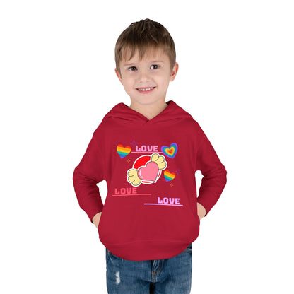 Love, love Toddler Pullover Fleece Hoodie