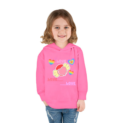 Love, love Toddler Pullover Fleece Hoodie