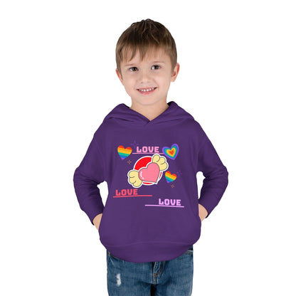 Love, love Toddler Pullover Fleece Hoodie