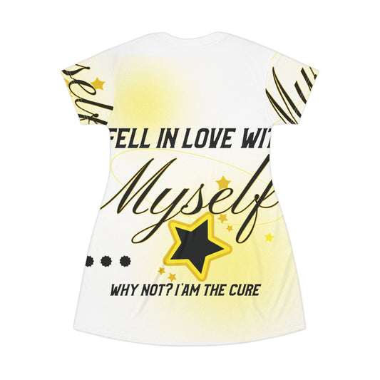 Essential T-Shirt Dress - I FELL IN LOVE WITH MYSELF