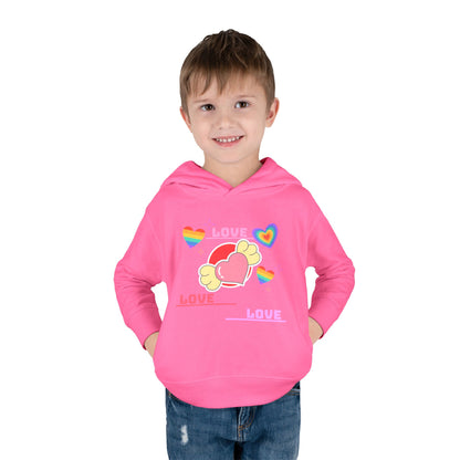 Love, love Toddler Pullover Fleece Hoodie