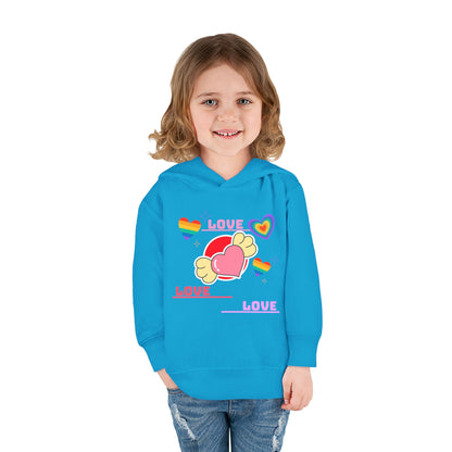 Love, love Toddler Pullover Fleece Hoodie