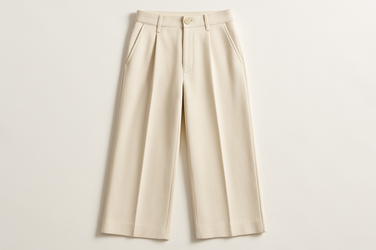 High-Waisted Wide-Leg Trousers